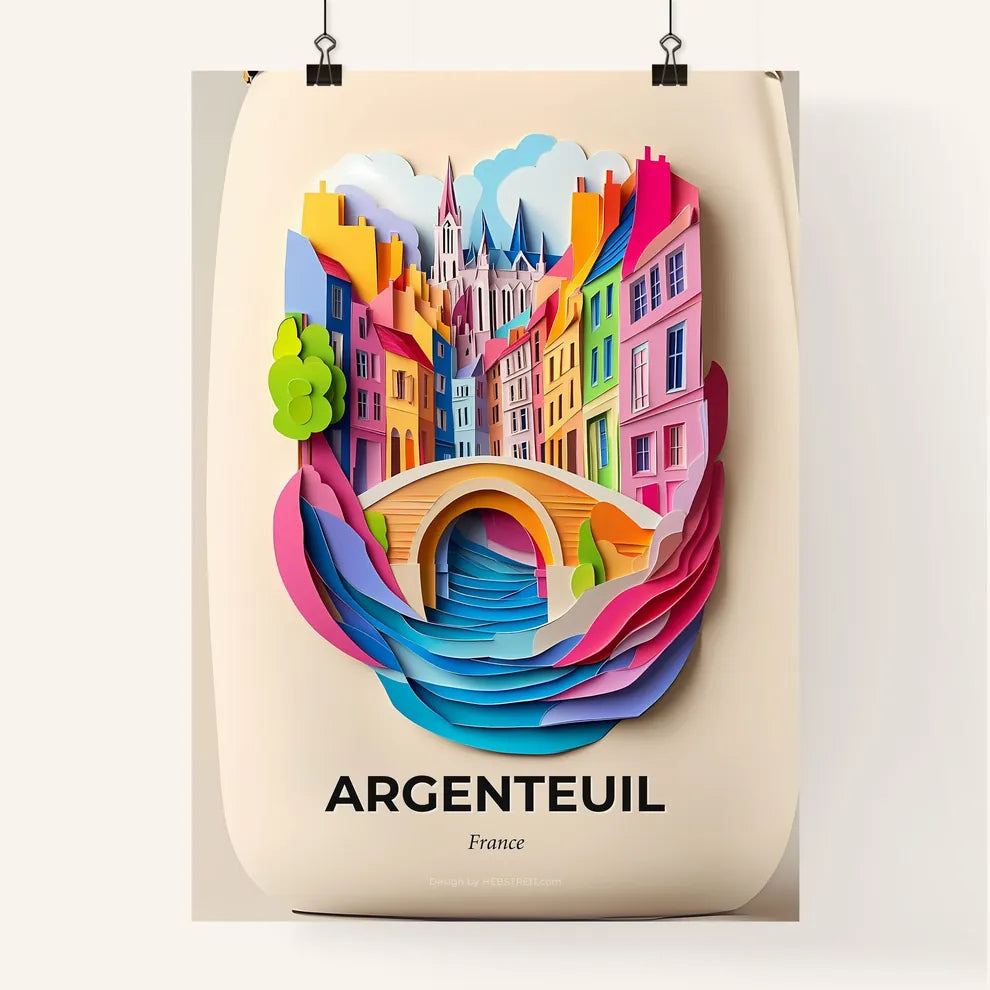 Vivid Argenteuil, France, Colorful Poster