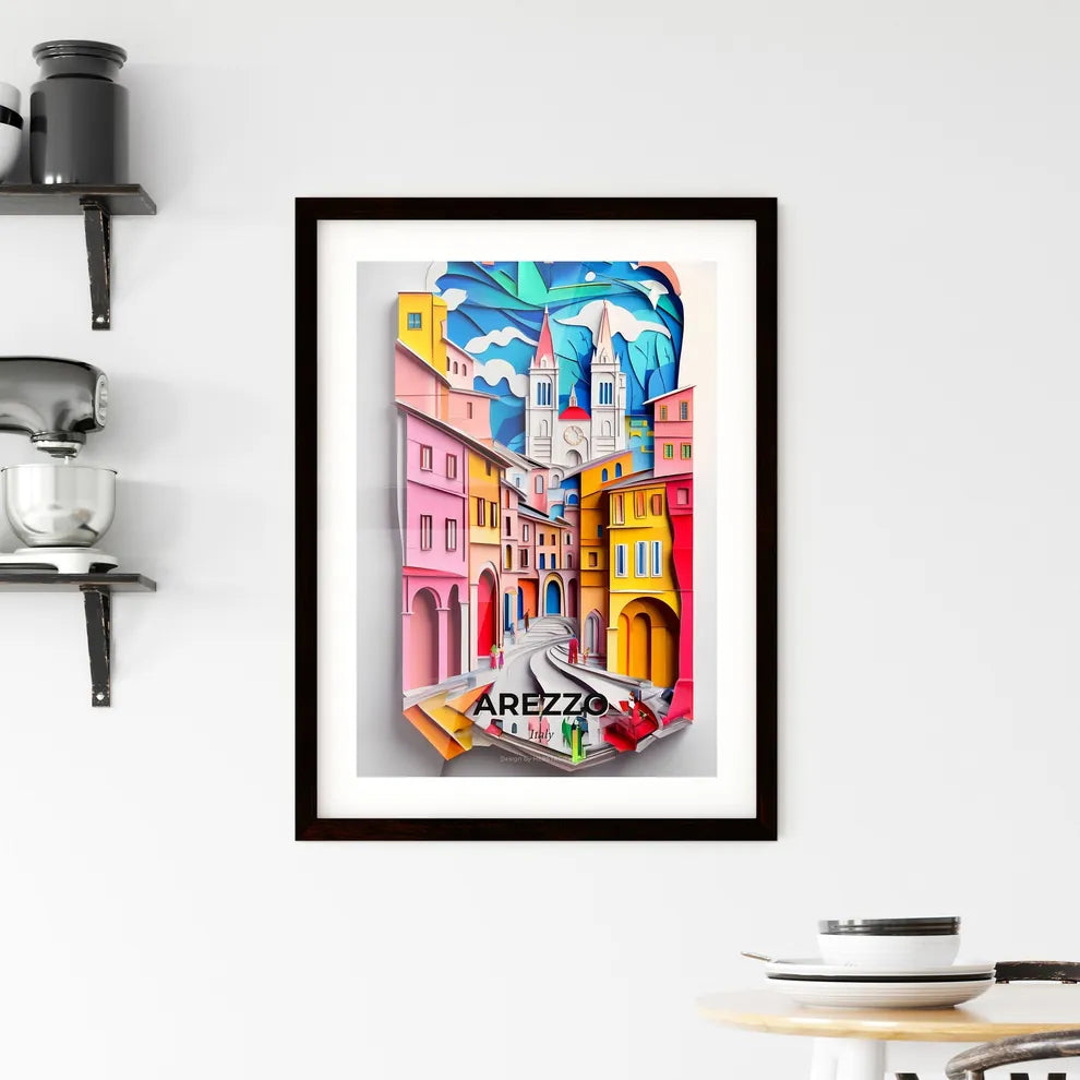 Vivid Arezzo, Italy, Framed Wall Art