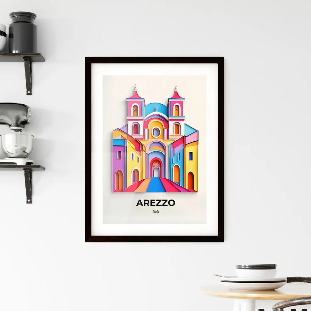 Vivid Arezzo, Italy, Framed Wall Art