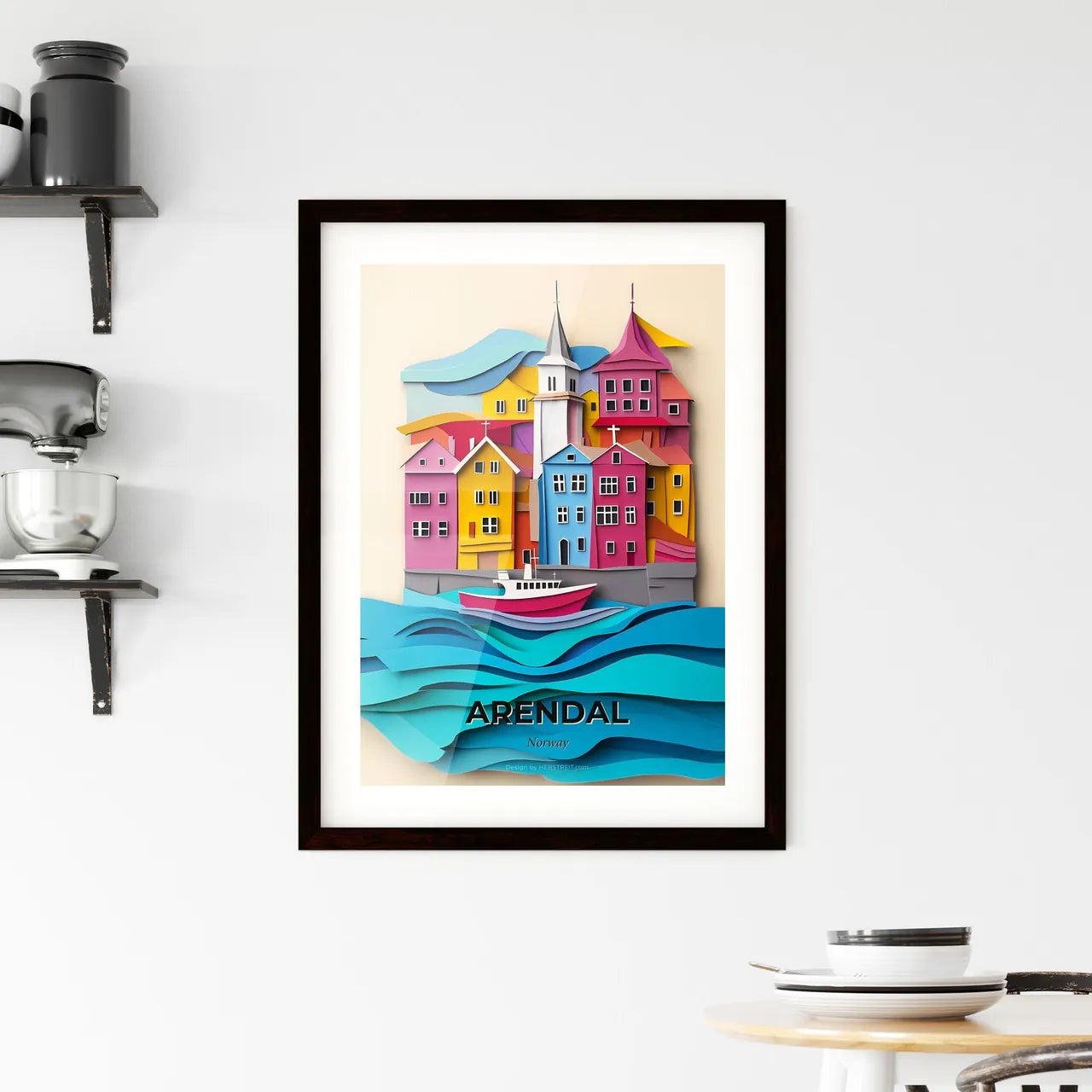 Vivid Arendal, Norway, Framed Wall Art