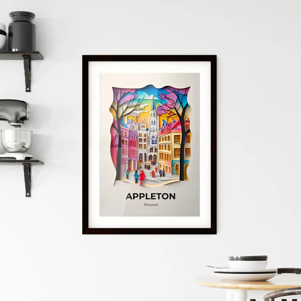 Vivid Appleton, Wisconsin, Framed Wall Art