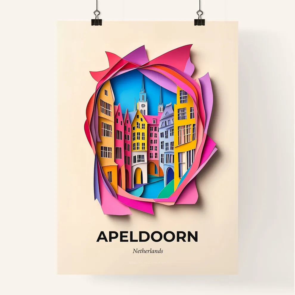 Vivid Apeldoorn, Netherlands, Colorful Poster