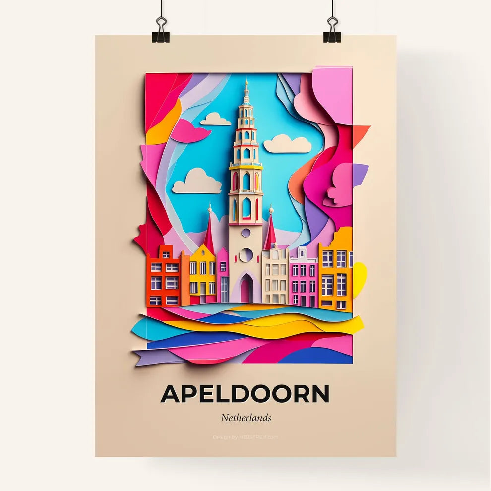 Vivid Apeldoorn, Netherlands, Colorful Poster