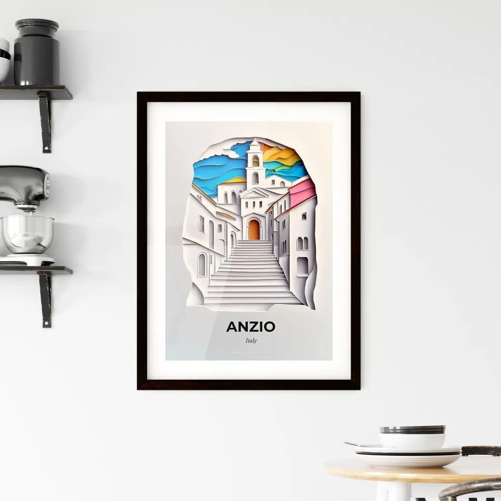 Vivid Anzio, Italy, Framed Wall Art