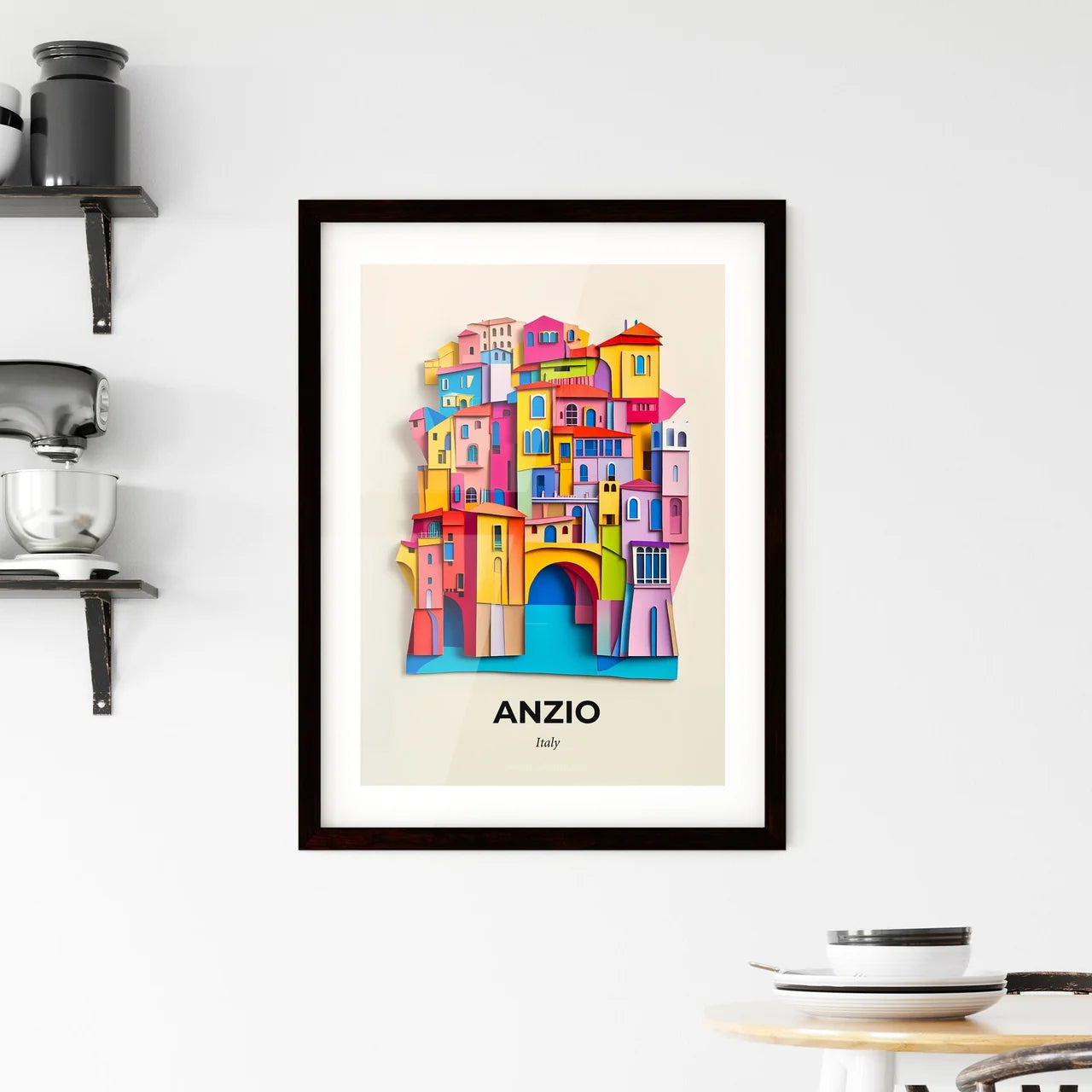 Vivid Anzio, Italy, Framed Wall Art