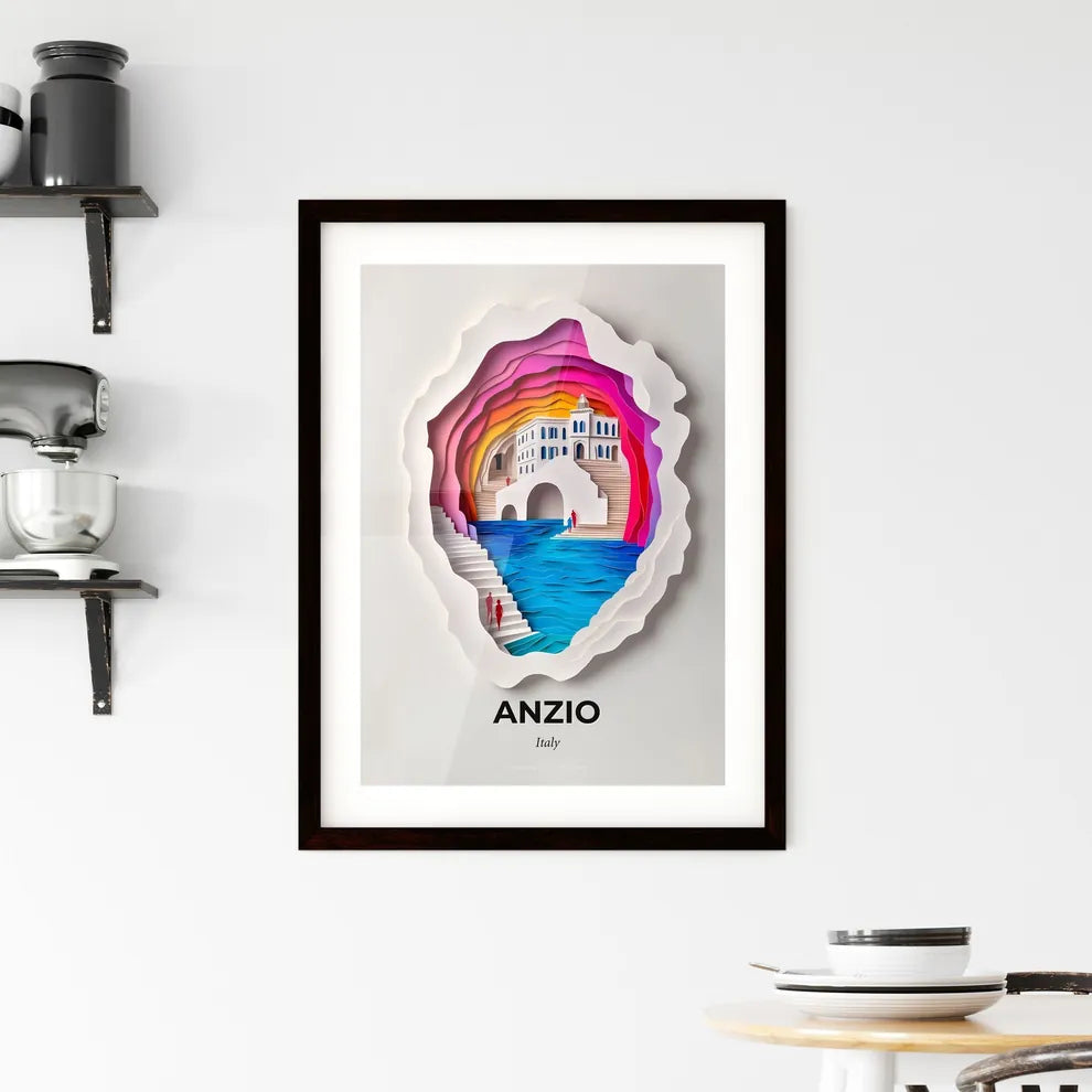 Vivid Anzio, Italy, Framed Wall Art