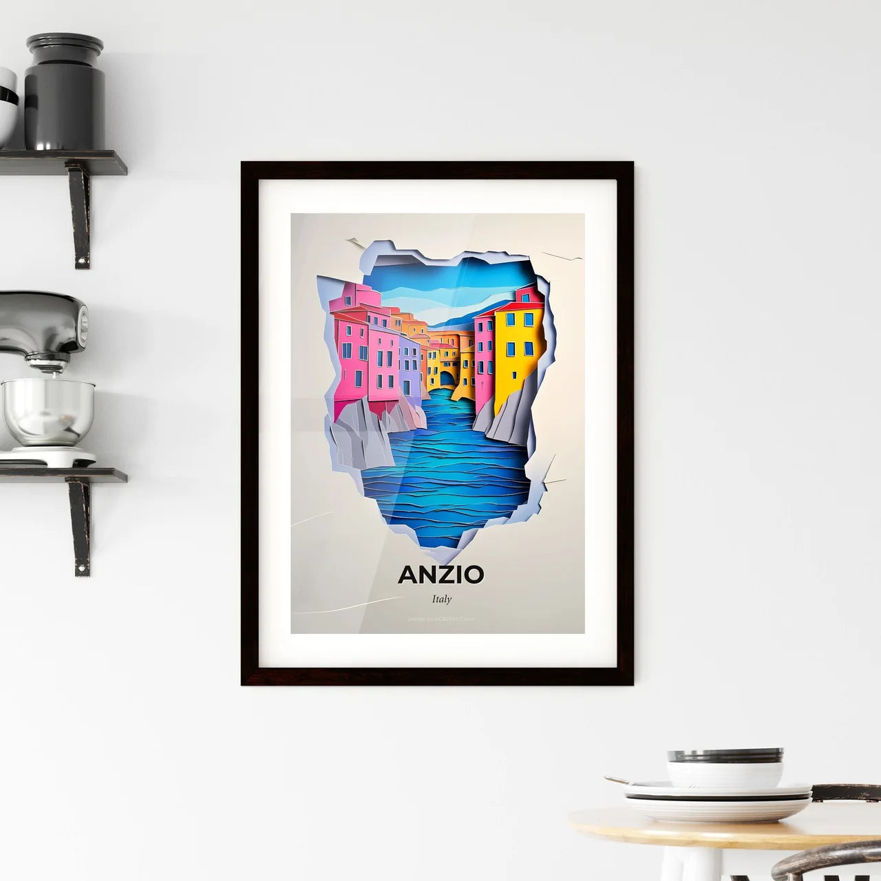 Vivid Anzio, Italy, Framed Wall Art