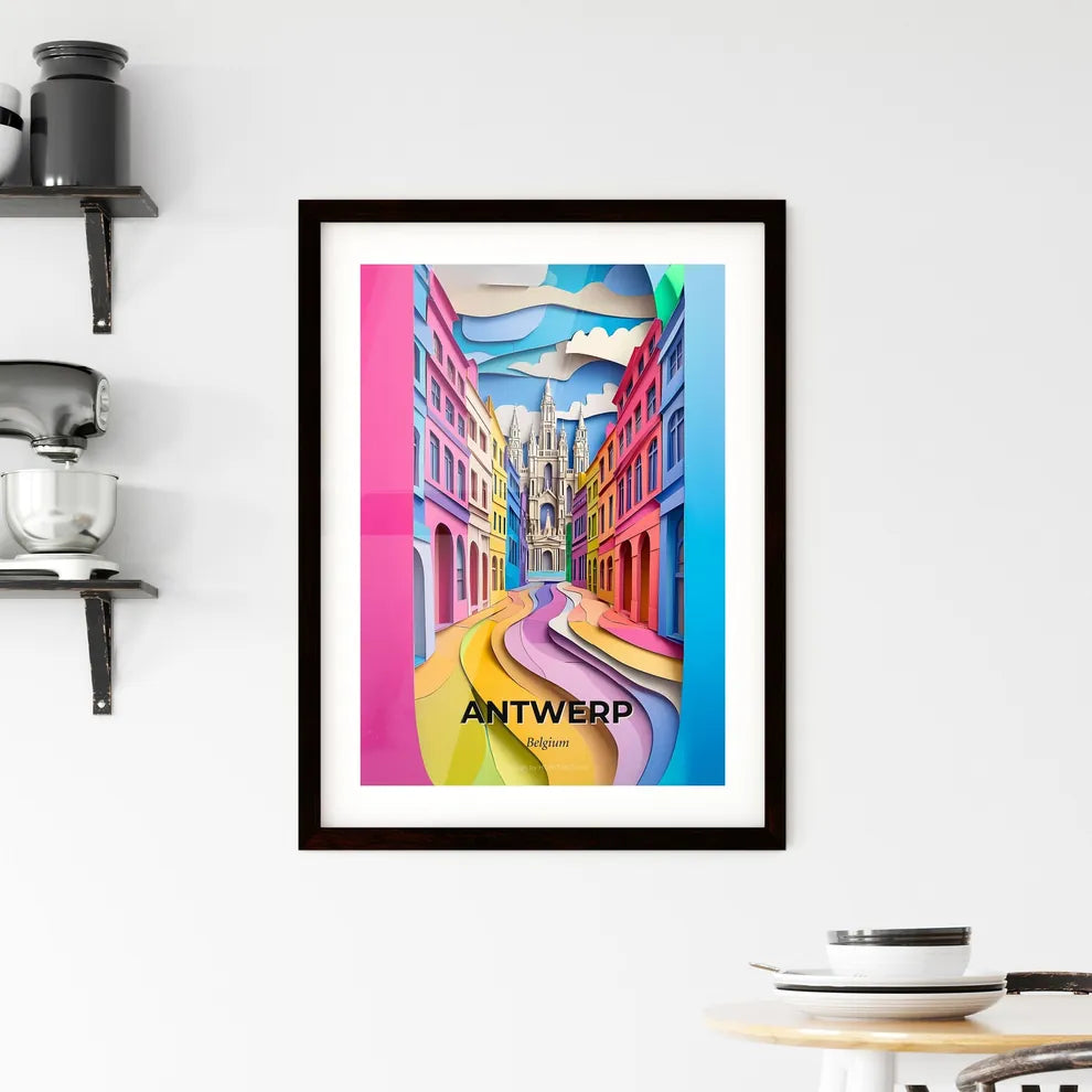 Vivid Antwerp , Belgium, Framed Wall Art
