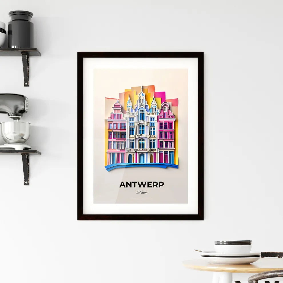 Vivid Antwerp , Belgium, Framed Wall Art