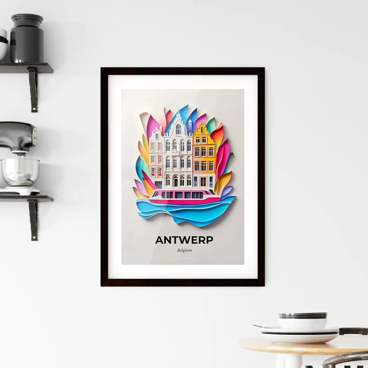 Vivid Antwerp , Belgium, Framed Wall Art