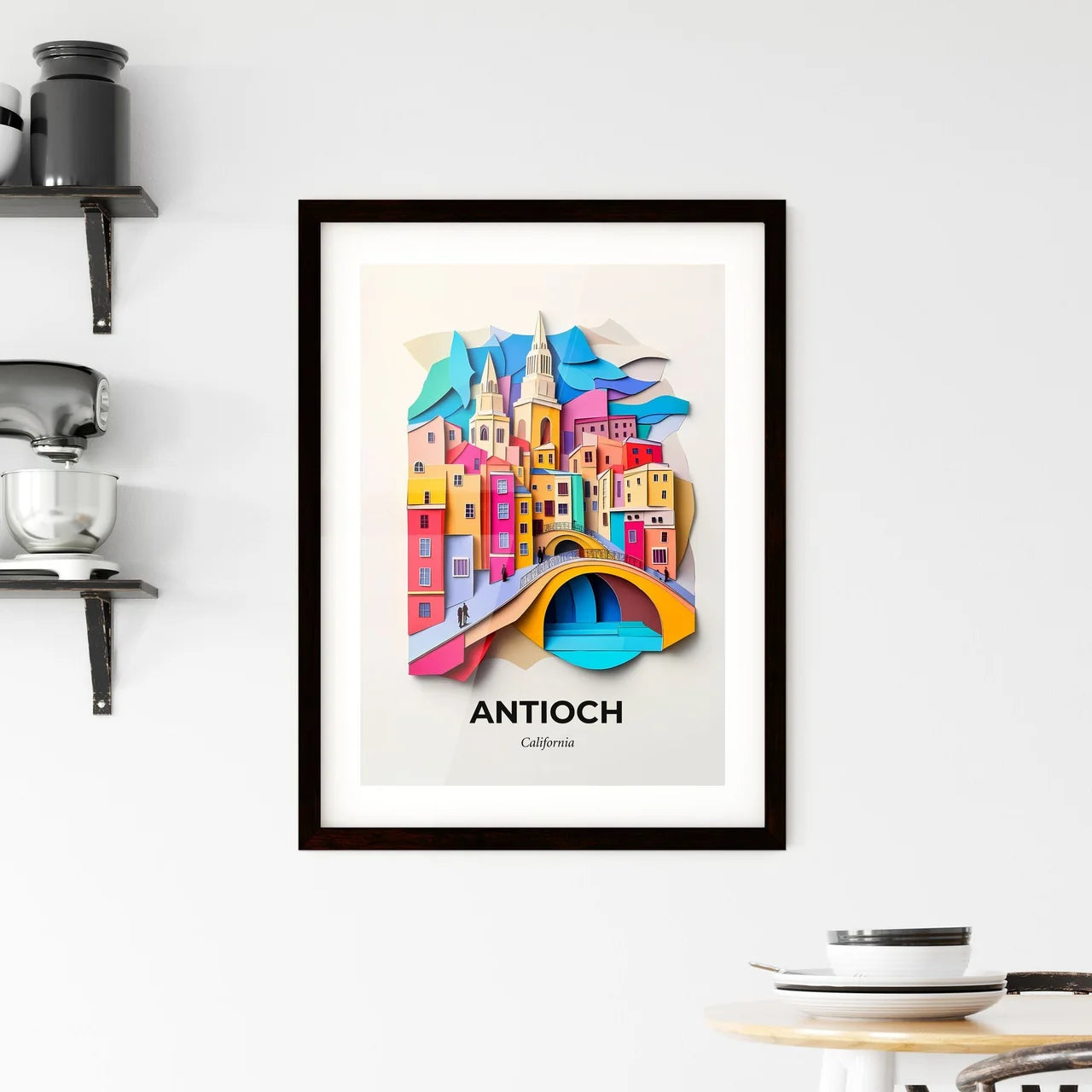 Vivid Antioch, California, Framed Wall Art