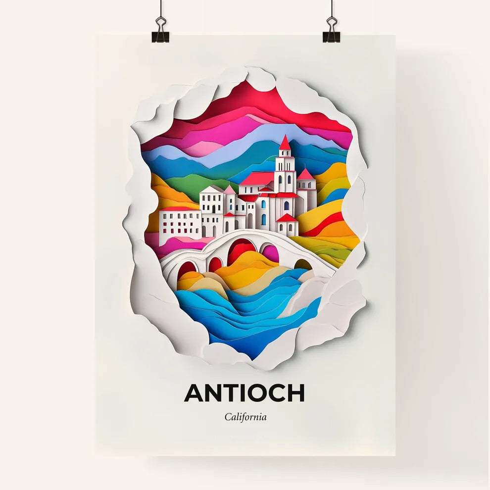 Vivid Antioch, California, Colorful Poster