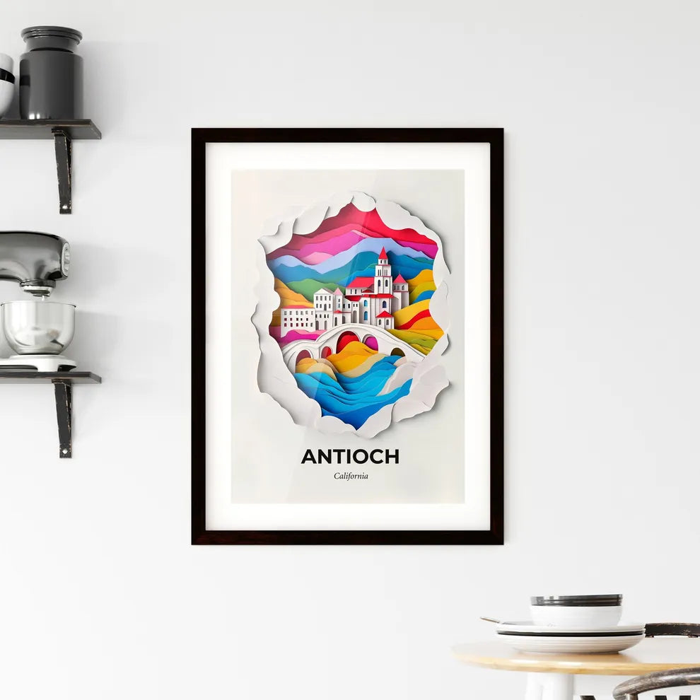 Vivid Antioch, California, Framed Wall Art