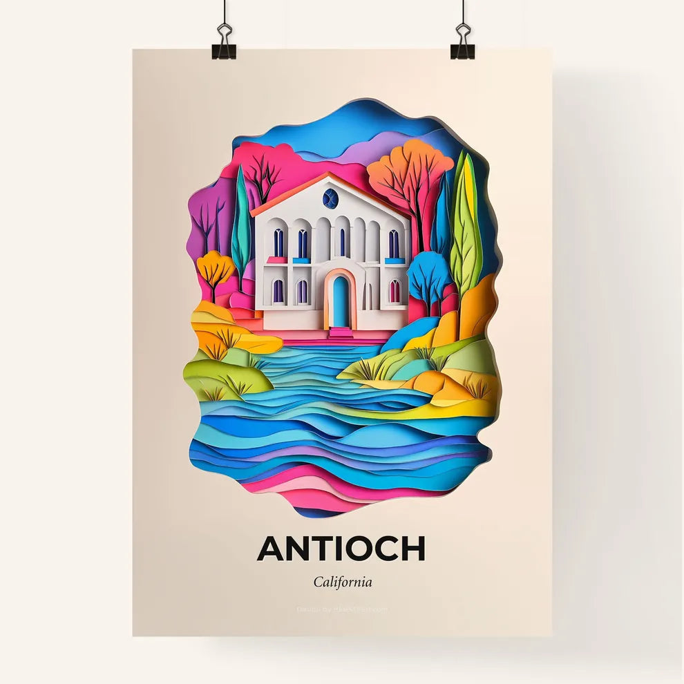 Vivid Antioch, California, Colorful Poster