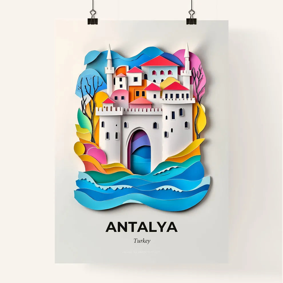 Vivid Antalya, Turkey, Colorful Poster