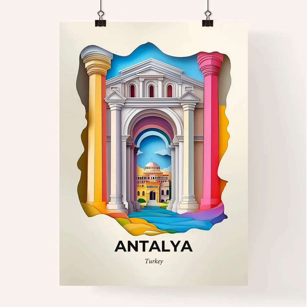 Vivid Antalya, Turkey, Colorful Poster