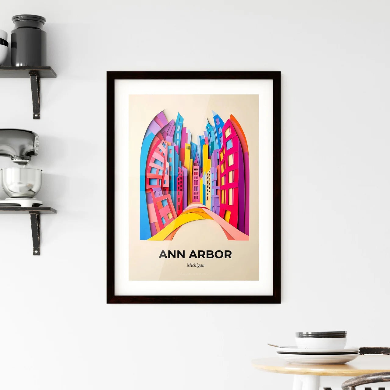 Vivid Ann Arbor, Michigan, Framed Wall Art