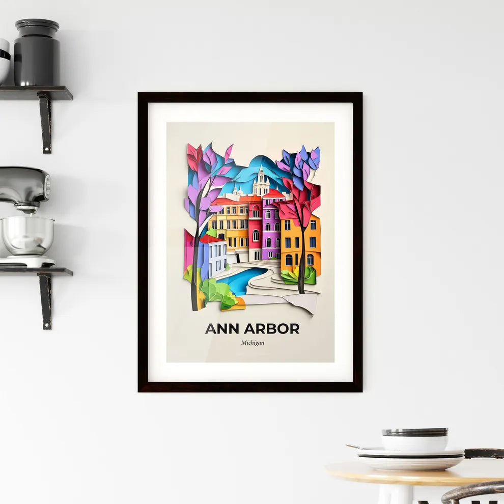 Vivid Ann Arbor, Michigan, Framed Wall Art