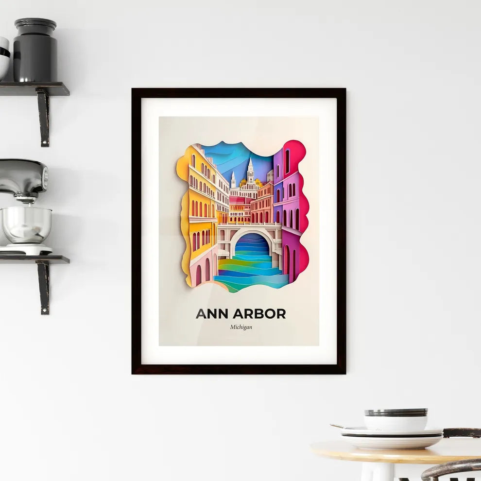 Vivid Ann Arbor, Michigan, Framed Wall Art