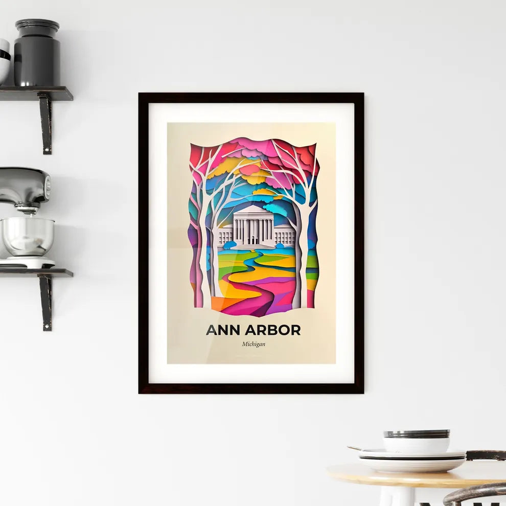Vivid Ann Arbor, Michigan, Framed Wall Art