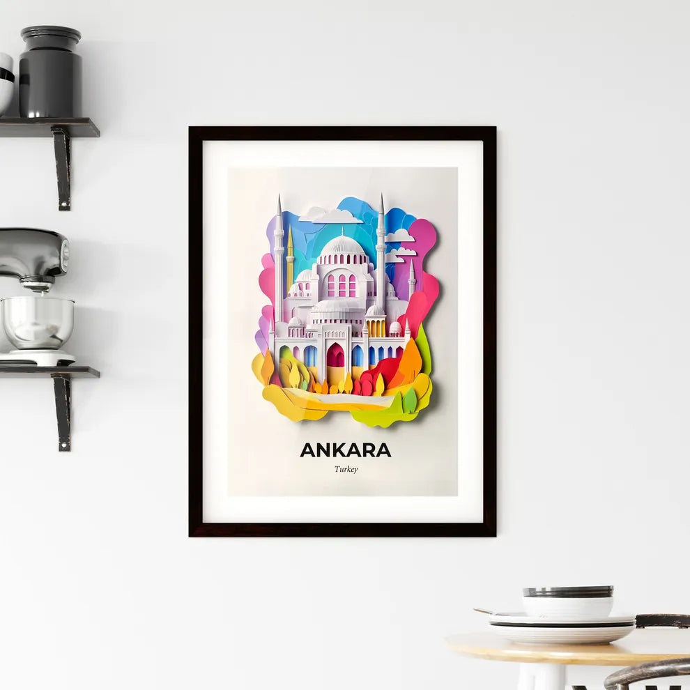 Vivid Ankara, Turkey, Framed Wall Art