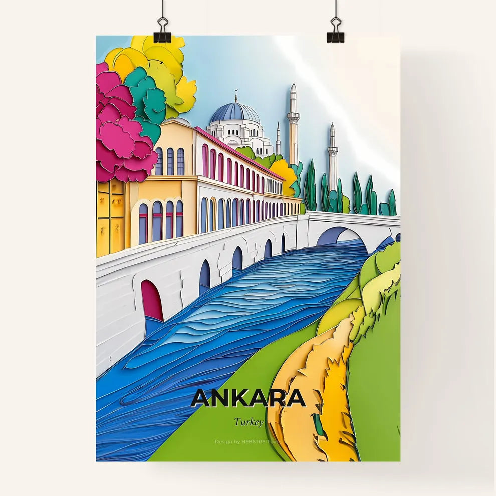 Vivid Ankara, Turkey, Colorful Poster