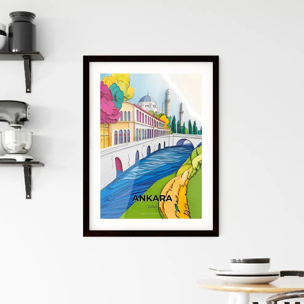 Vivid Ankara, Turkey, Framed Wall Art