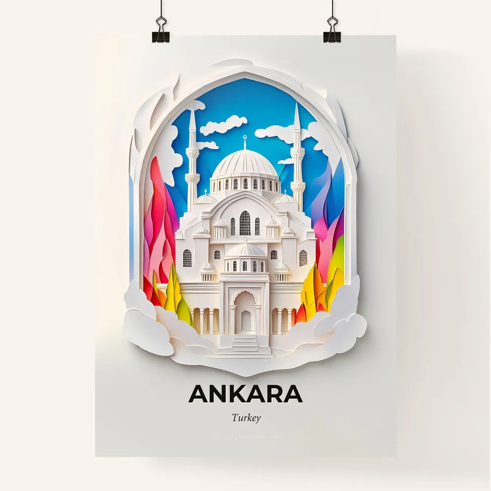 Vivid Ankara, Turkey, Colorful Poster