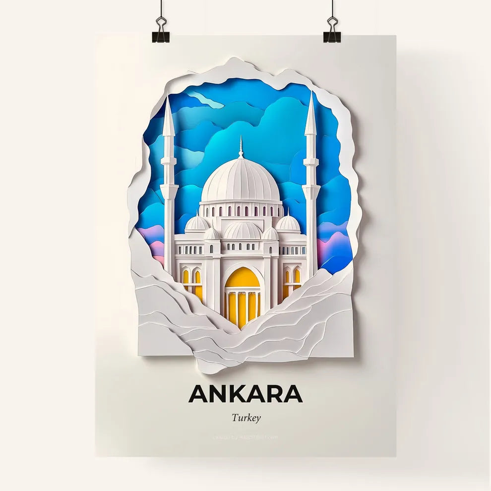 Vivid Ankara, Turkey, Colorful Poster