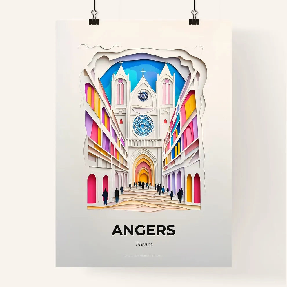 Vivid Angers, France, Colorful Poster