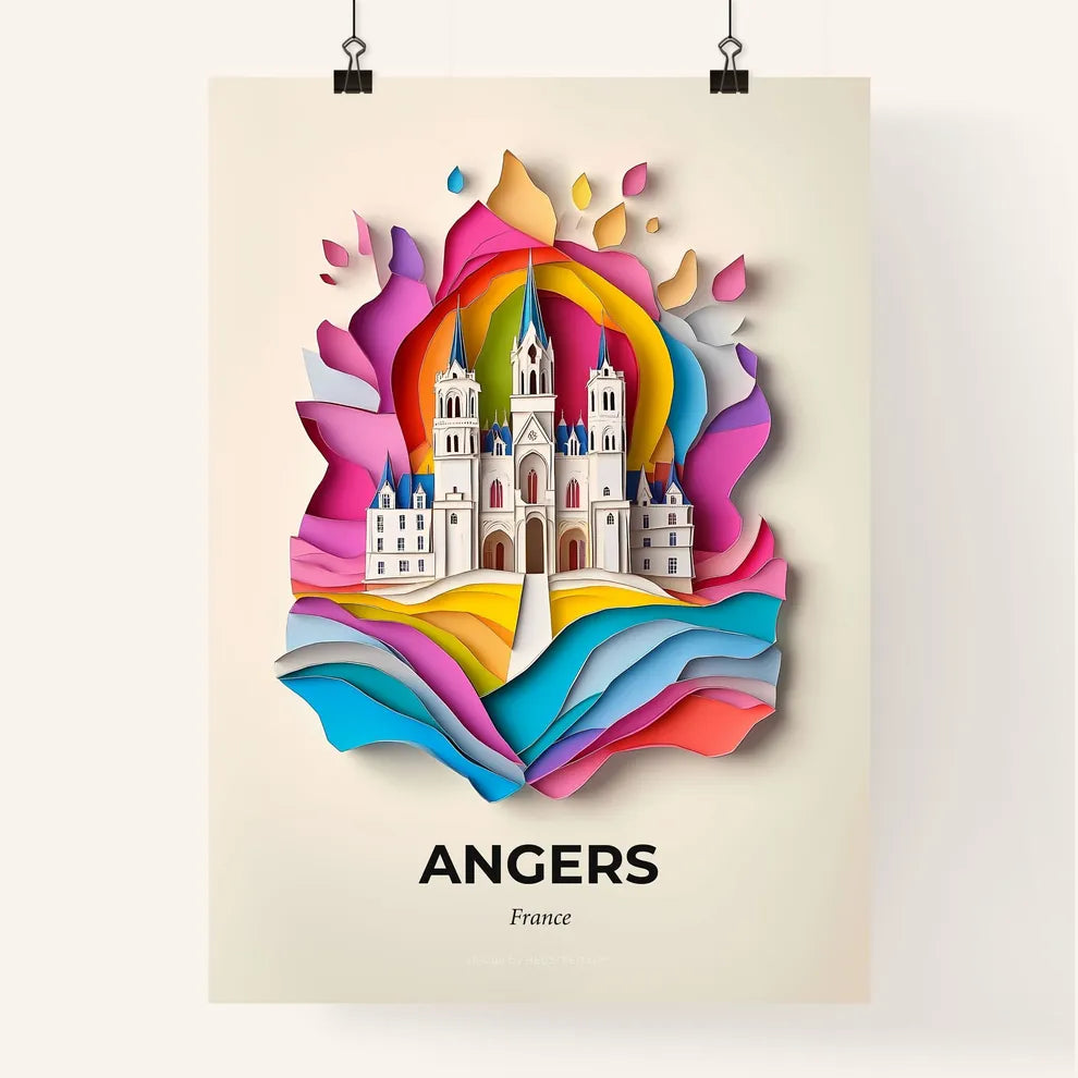 Vivid Angers, France, Colorful Poster