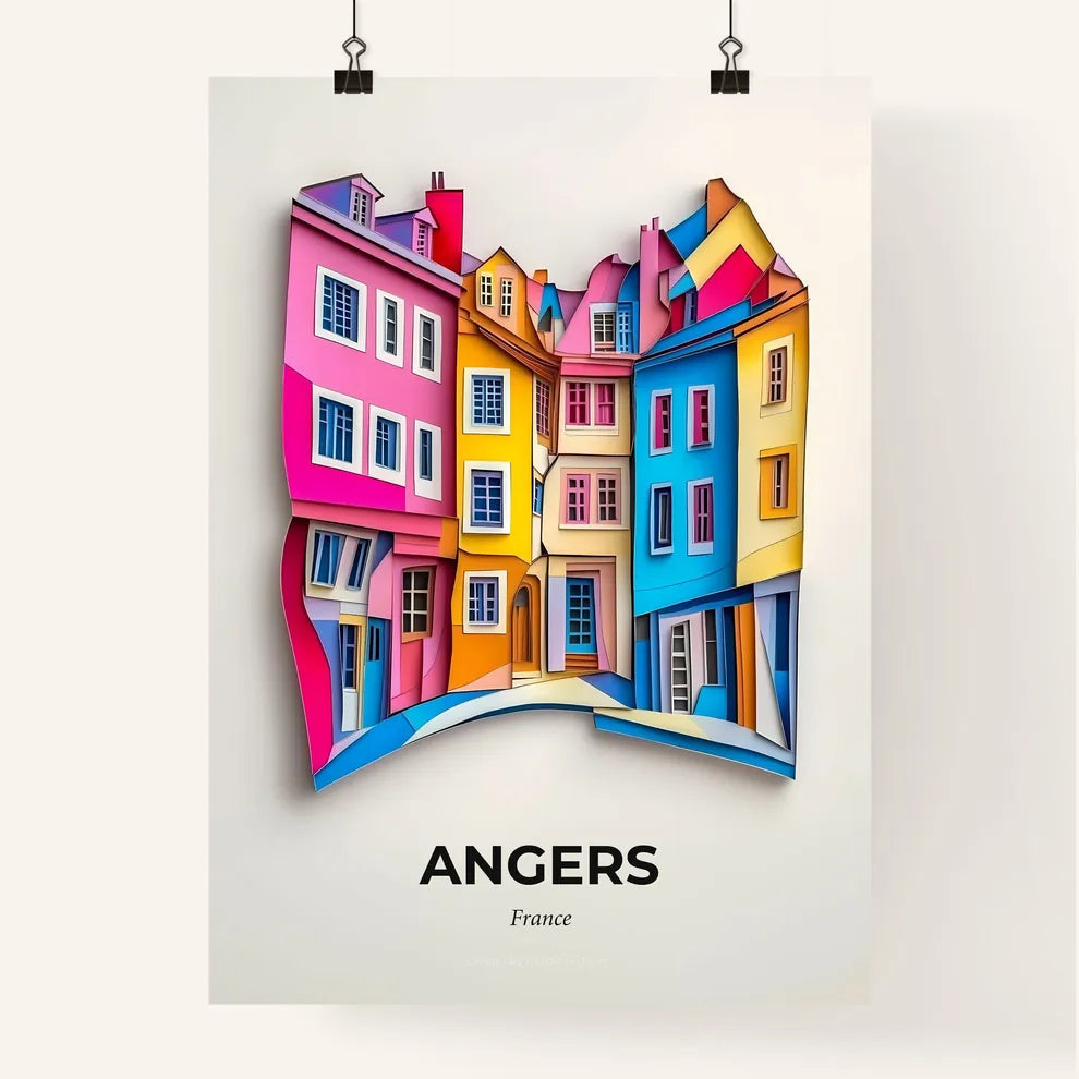 Vivid Angers, France, Colorful Poster