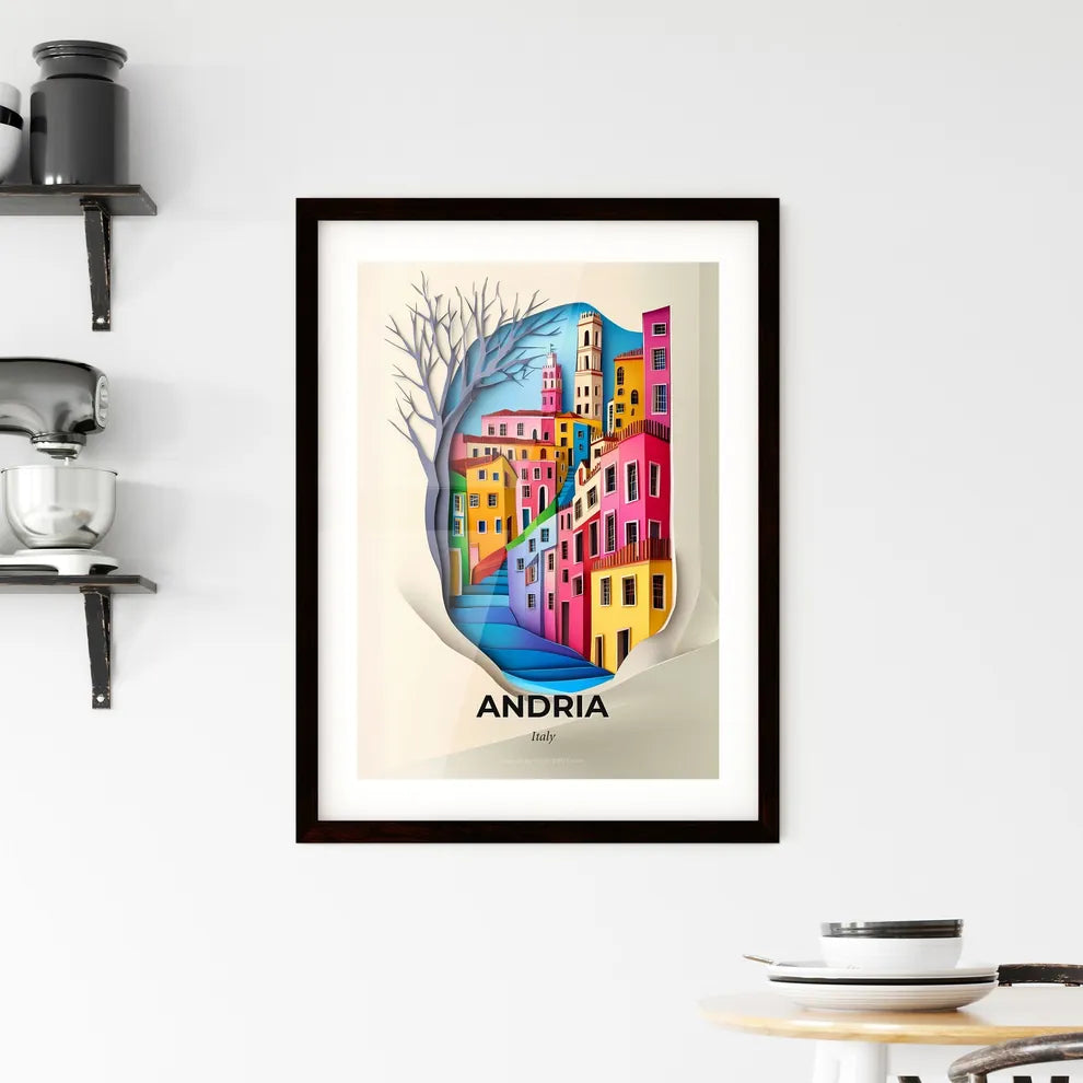 Vivid Andria, Italy, Framed Wall Art