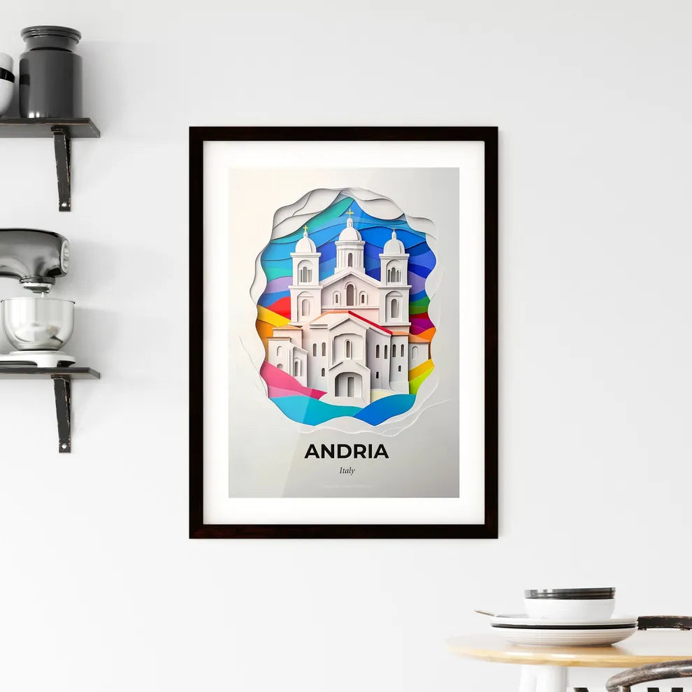 Vivid Andria, Italy, Framed Wall Art
