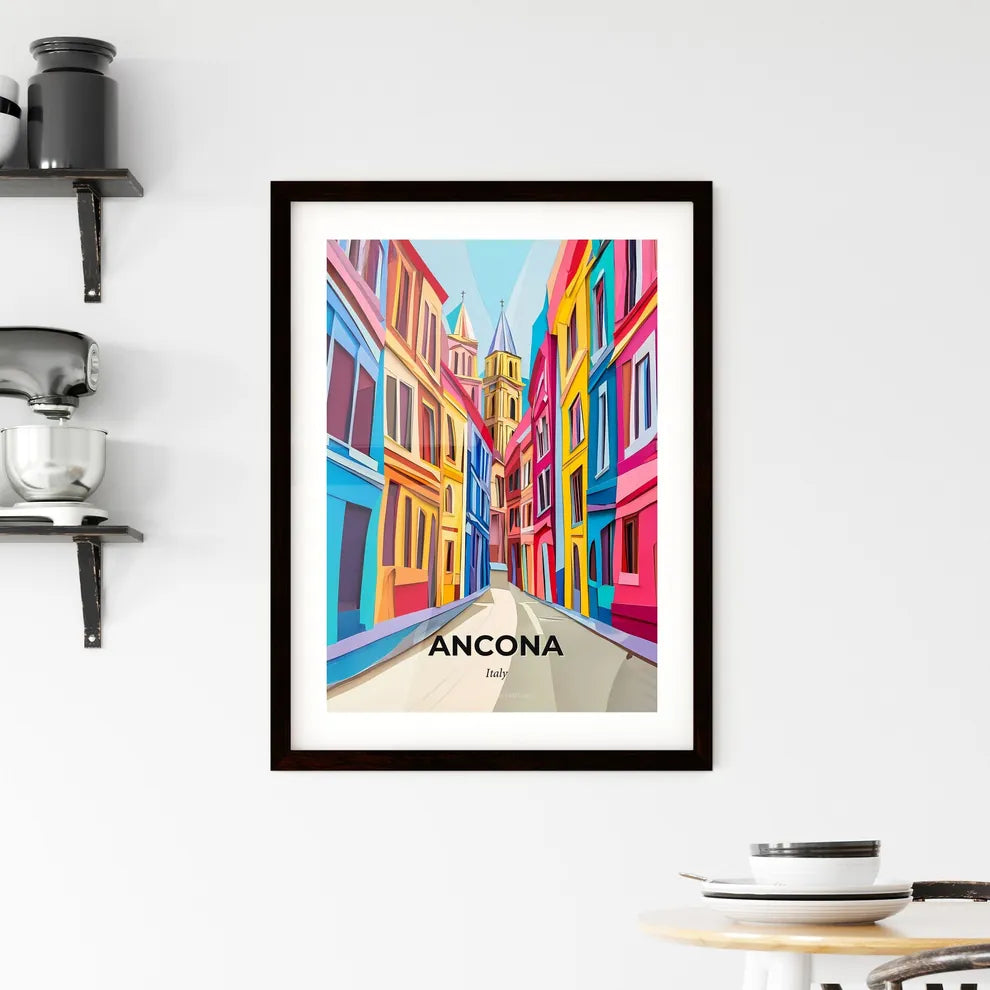 Vivid Ancona, Italy, Framed Wall Art