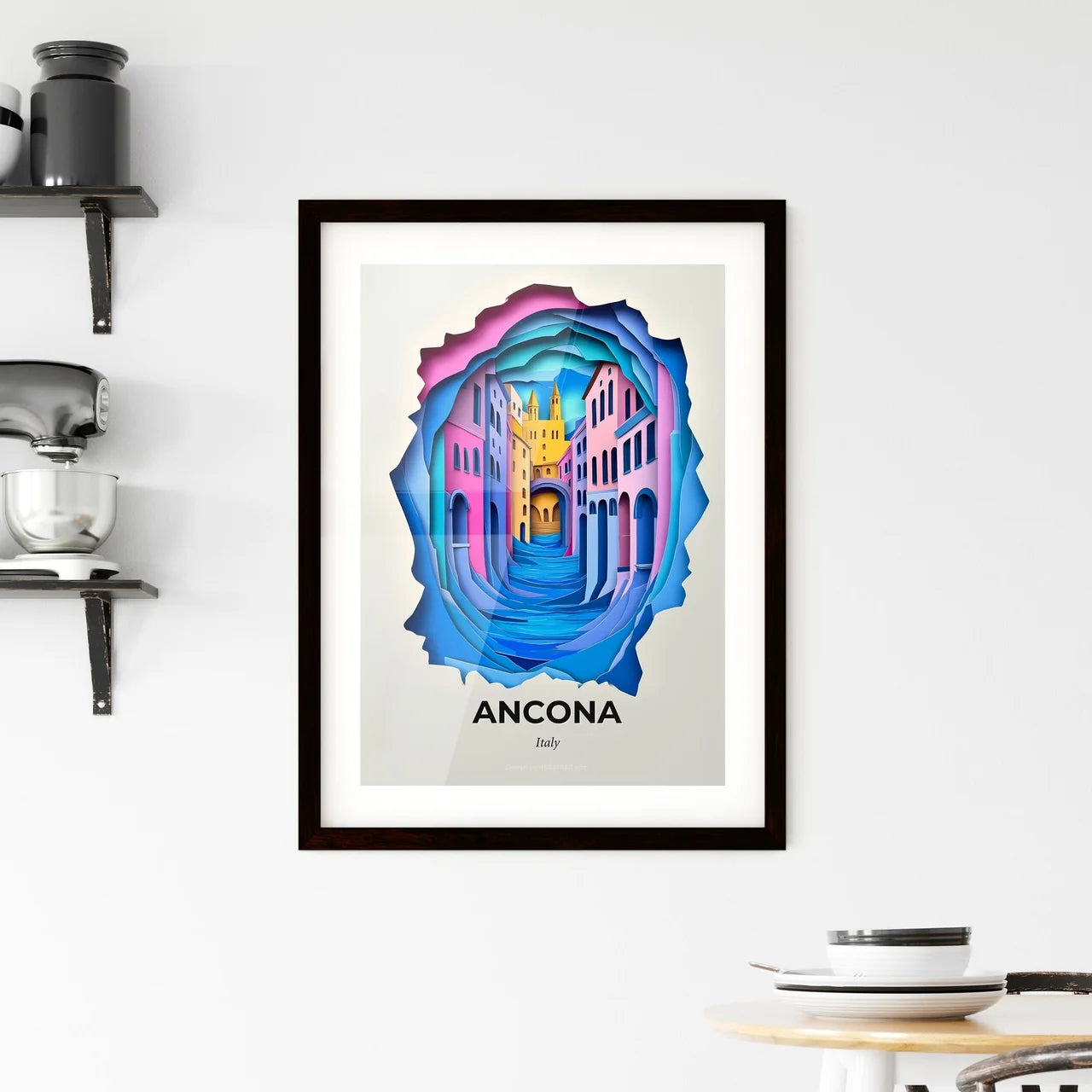Vivid Ancona, Italy, Framed Wall Art