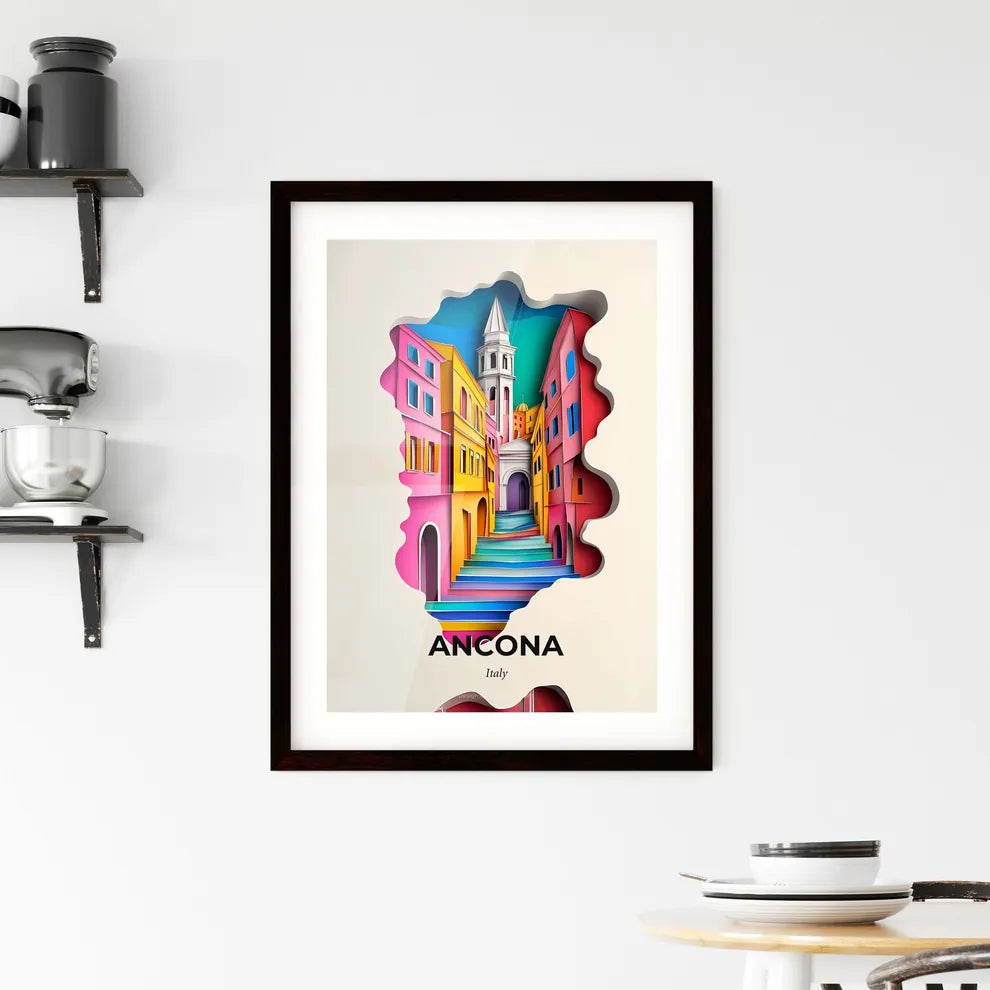 Vivid Ancona, Italy, Framed Wall Art