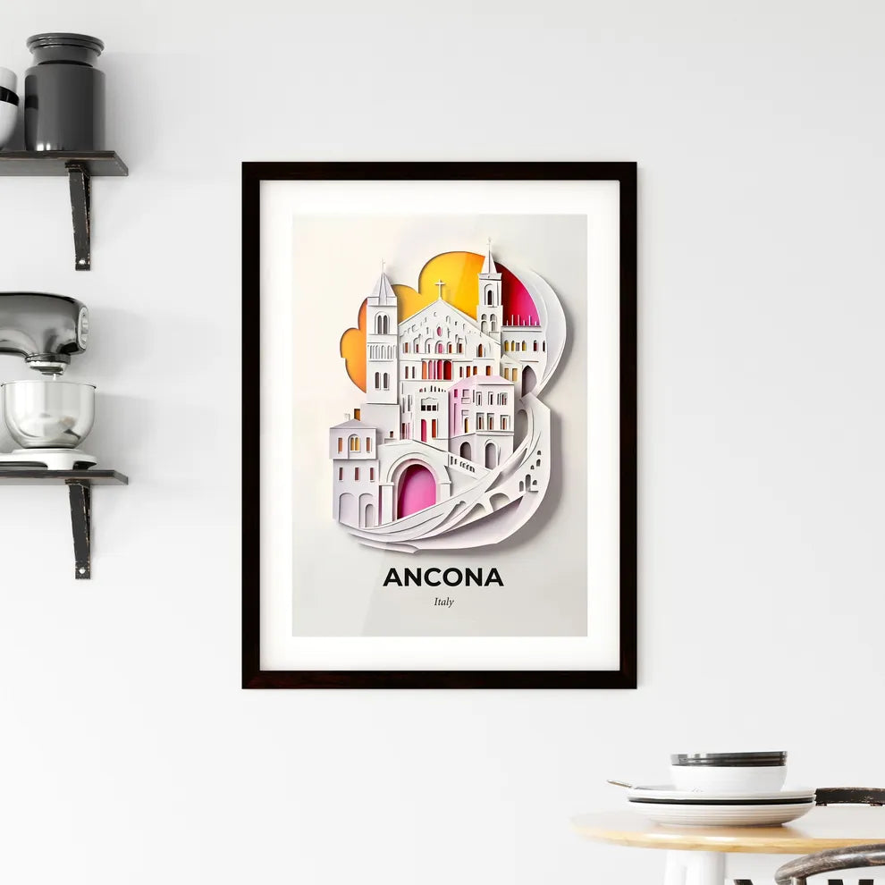 Vivid Ancona, Italy, Framed Wall Art