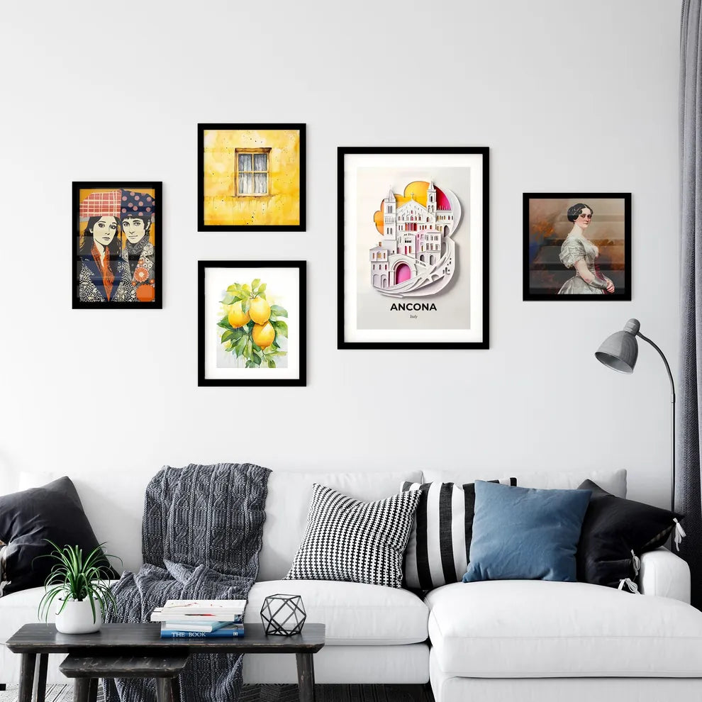 Vivid Ancona, Italy, Premium Framed Prints