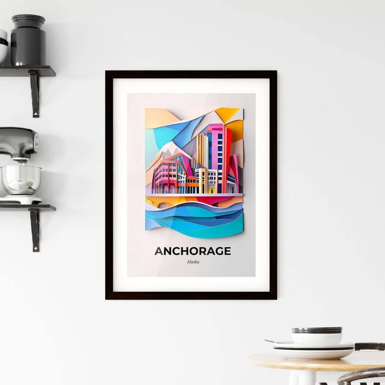 Vivid Anchorage, Alaska, Framed Wall Art