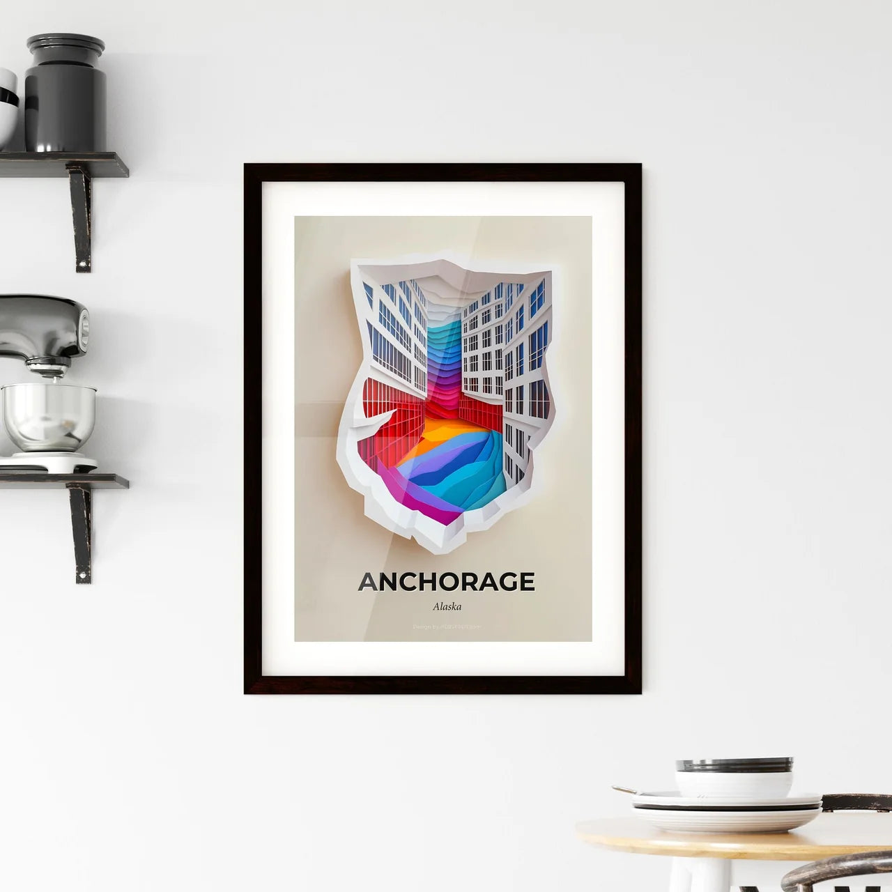 Vivid Anchorage, Alaska, Framed Wall Art