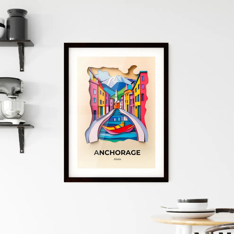 Vivid Anchorage, Alaska, Framed Wall Art