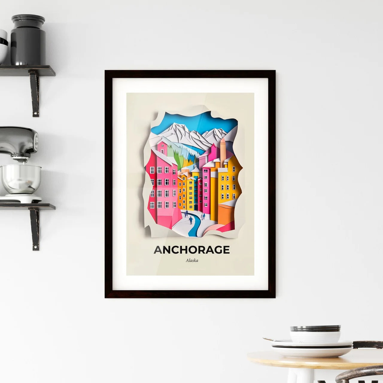 Vivid Anchorage, Alaska, Framed Wall Art