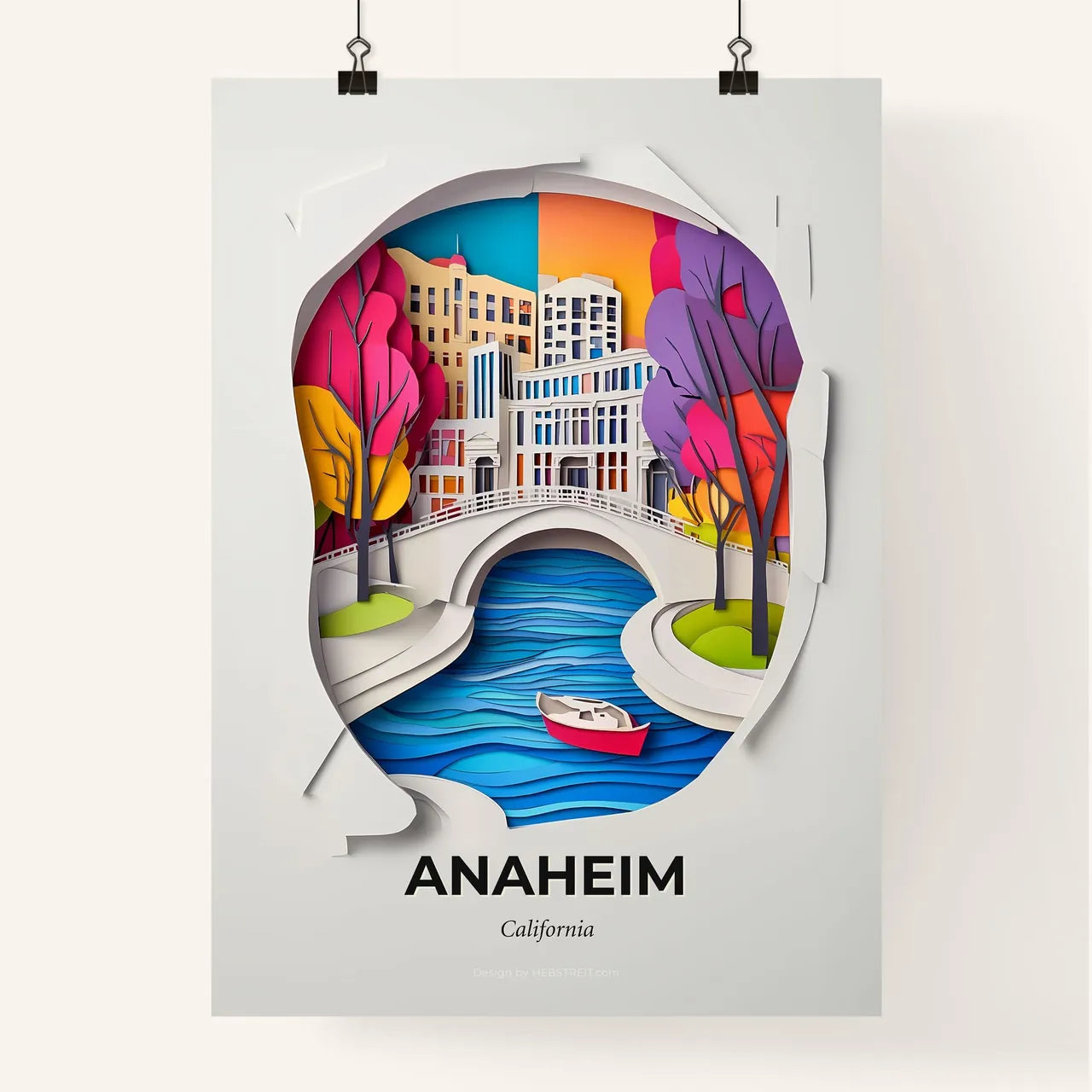 Vivid Anaheim, California, Colorful Poster