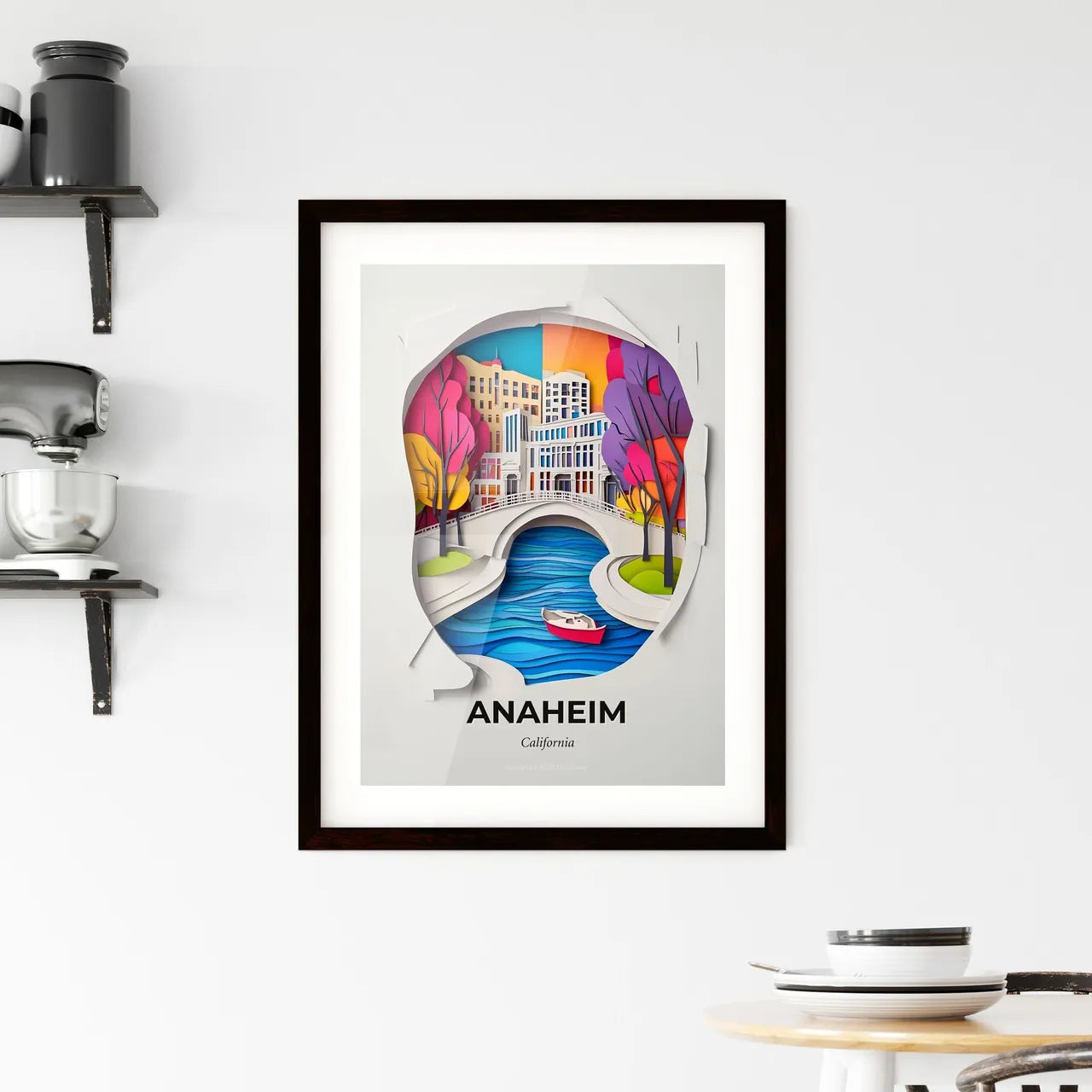 Vivid Anaheim, California, Framed Wall Art