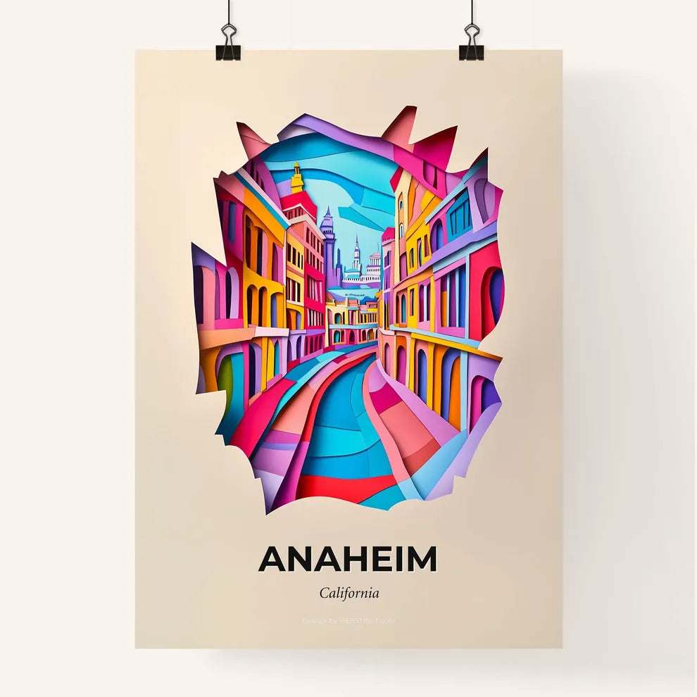 Vivid Anaheim, California, Colorful Poster