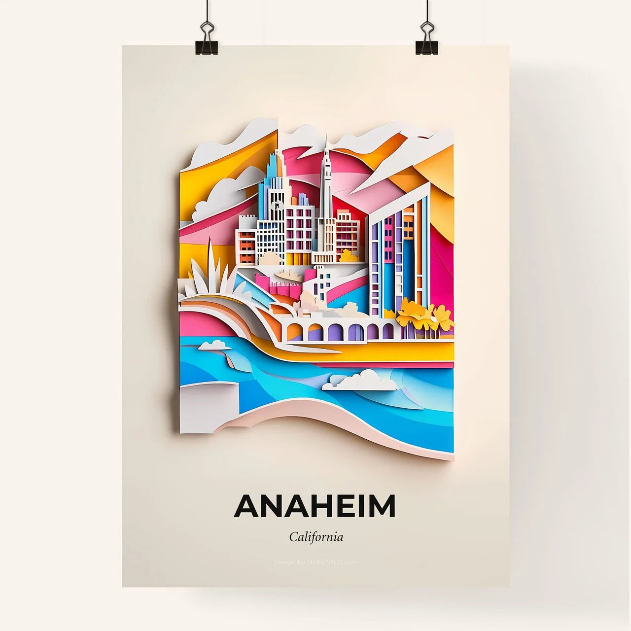 Vivid Anaheim, California, Colorful Poster