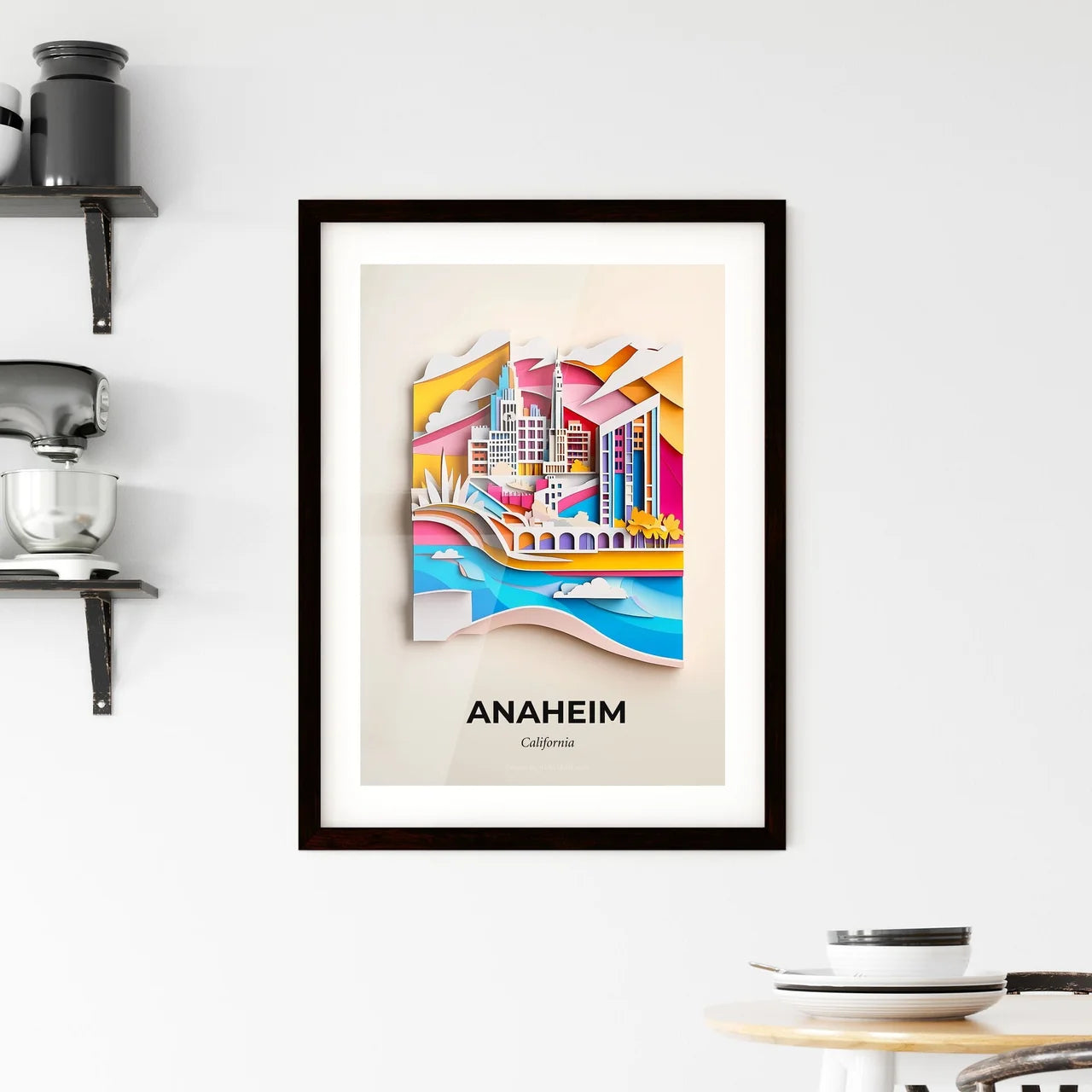 Vivid Anaheim, California, Framed Wall Art