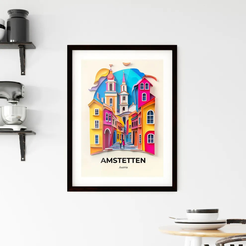 Vivid Amstetten, Austria, Framed Wall Art