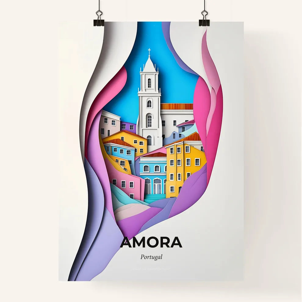 Vivid Amora, Portugal, Colorful Poster